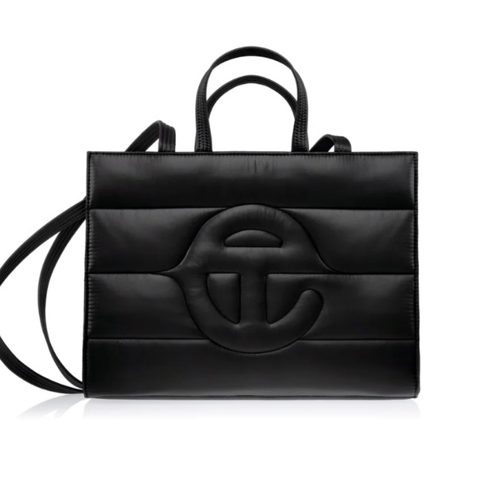 Telfar black bag.